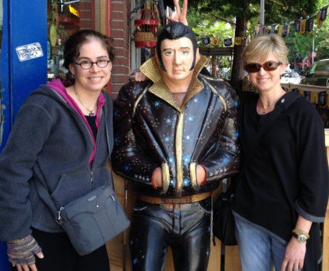 Artist with Elvis